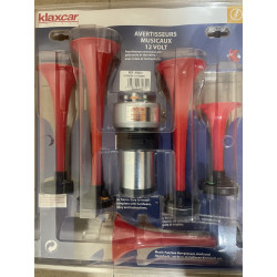 KLAXCAR France 86603X Jeu D'Avertisseur Cucaracha 12V 5 Trompettes