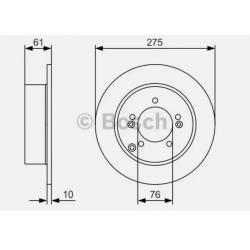 BOSCH 0986479525 Disque de frein — photo 2