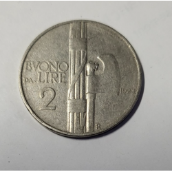 2 lire Italie nickel Victor Emmanuel III 1923 (512) 2 lire Italie nickel Victor Emmanuel III 1923 (512)