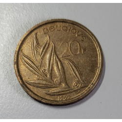 20 Francs belge Belgique bronze nickel Baudouin 1er 1880 (506)