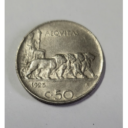 50 centimes Italie nickel Victor Emmanuel III 1925 (508) 50 centimes Italie nickel Victor Emmanuel III 1925 (508)