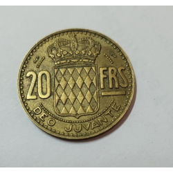 20 francs Monaco bronze aluminium Rainier III 1950 (515) 20 francs Monaco bronze aluminium Rainier III 1950 (515)