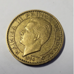 50 francs Monaco bronze aluminium Rainier III 1950 (514) — photo 2 50 francs Monaco bronze aluminium Rainier III 1950 (514) — photo 2