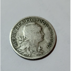50 centavos Portugal laiton de nickel Allégorie de la République 1927 (518) — photo 2