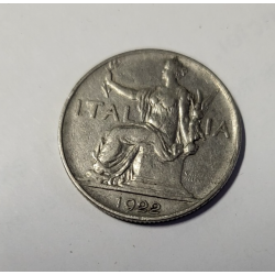 1 lire Italie nickel Victor Emmanuel III 1922 (513) — photo 2 1 lire Italie nickel Victor Emmanuel III 1922 (513) — photo 2