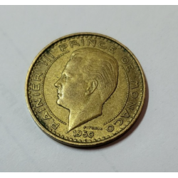 10 francs Monaco bronze aluminium Rainier III 1950 (516) — photo 2