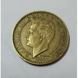 20 francs Monaco bronze aluminium Rainier III 1950 (515) — photo 2 20 francs Monaco bronze aluminium Rainier III 1950 (515) — photo 2
