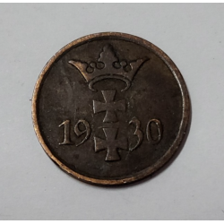 1 Pfennig bronze Pologne Dantzig 1930 (523)