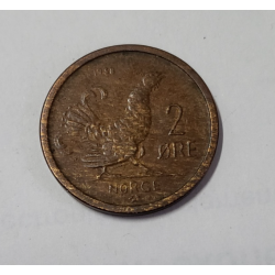2 Ore bronze Norvège Olav V 1958 (522)