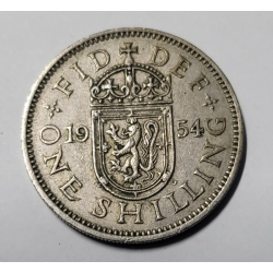 One shilling cupro nickel Gratia Regina Elizabeth II Royaume Uni (526)