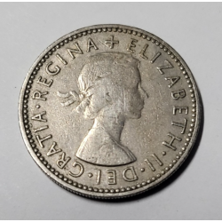 One shilling cupro nickel Gratia Regina Elizabeth II Royaume Uni (526) — photo 2