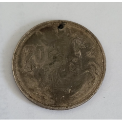 20 Drachmai Grèce argent Royaume Paul 1er percée 1960 (519) — photo 2