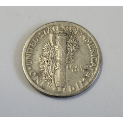 One dime argent Mercury dime 1919 USA (576)
