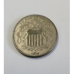 5 cents cupro nickel Shield Nickel 1868 USA (575)