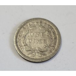 One dime argent Seated Liberty dime 1857 USA (578)