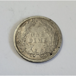 One dime argent Seated Liberty dime 1860 USA (579)