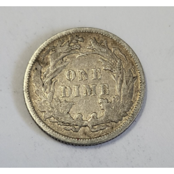 One dime argent Seated Liberty dime 1890 USA (580)