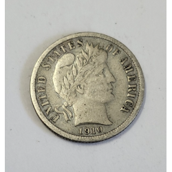 One dime argent Barber dime 1910 USA (577) — photo 2