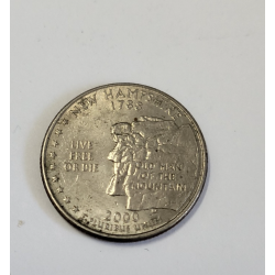 Quarter dollar commémorative New Hampshire argent USA (574) — photo 2
