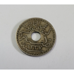 10 centimes laiton de nickel Muhammad al-Nasir (protectorat) Tunisie 1919 (586) — photo 2