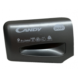 CANDY Façade + tiroir bac à lessive pour lave linge CSWS496TRR-47