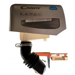 CANDY Tiroir bac lessive + Façade pour lave linge + durite E432014212