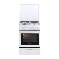 Cuisinière à gaz  BRANDT KMPM1001W 4 FEU BLANC
