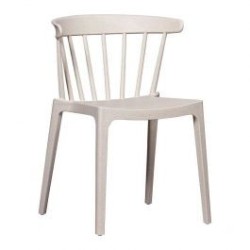 WOOOD Bliss - Chaise à barreaux polypropylène blanc - intérieur/extérieur