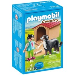 Playmobil Country 70136 – Enfant avec chien et niche