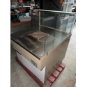 Vitrine chaude professionnelle avec plaque chauffante – maintien au chaud 94 × 94 × 120 cm
