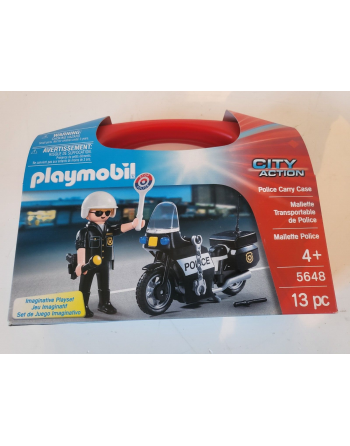 PLAYMOBIL Policier à moto...