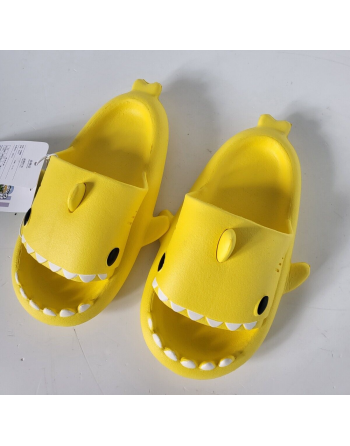 Claquettes requin jaune...