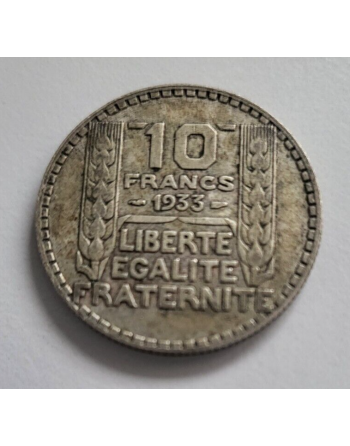 10 francs Argent Turin 1933...