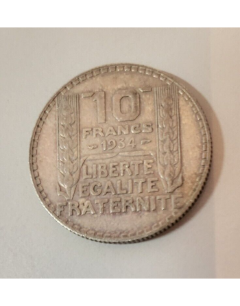 10 francs Argent Turin 1934...