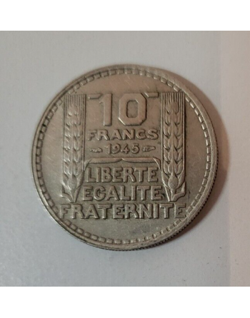 10 francs cuivre Turin 1945...