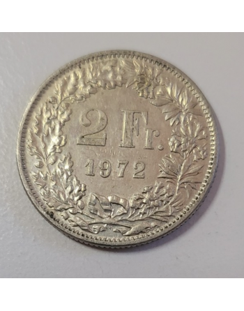 2 francs suisse cupronickel Helvetia debout 1972 (232)