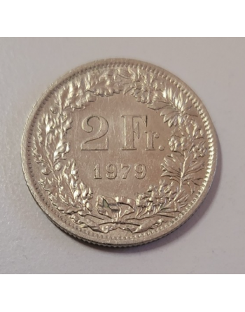 2 francs suisse cupronickel Helvetia debout 1979 (233)