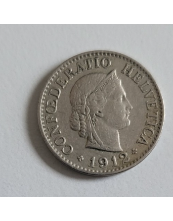 10 centimes suisse cupronickel Tête de Libertas 1912 B (257)