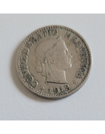 10 centimes suisse cupronickel Tête de Libertas 1913 B (258)