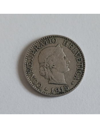 10 centimes suisse cupronickel Tête de Libertas 1915 B (259)