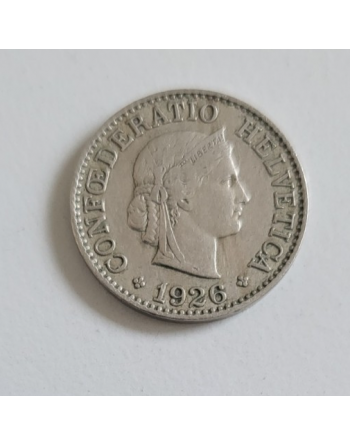 10 centimes suisse cupronickel Tête de Libertas 1926 B (261)
