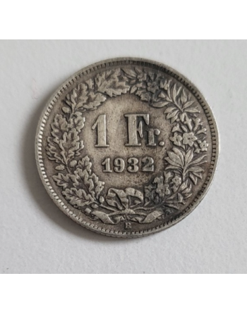 1 Franc suisse argent Helvetia debout 1932 B (273)