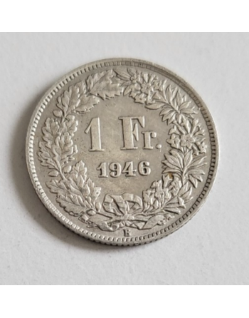 1 Franc suisse argent Helvetia debout 1946 B (277)