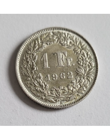 1 Franc suisse argent Helvetia debout 1962 B (280)