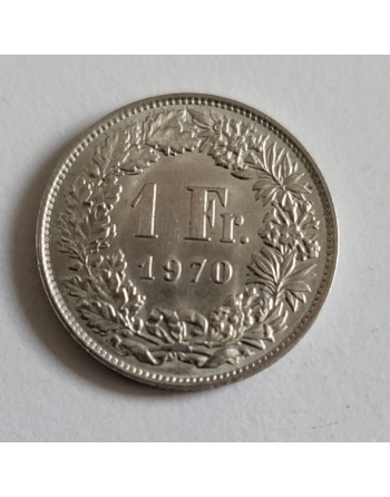 1 Franc suisse cupronickel Helvetia debout 1970 B (284)