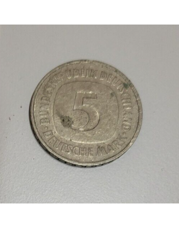 5 Deutsche marks nickel 1975 D (162) — photo 2