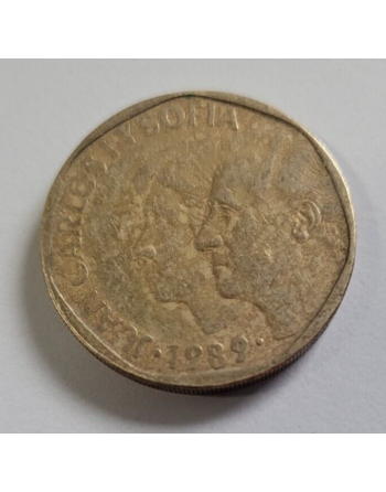 500 pesetas cuivre Juan Carlos & Sofia 1989 M (180) — photo 2