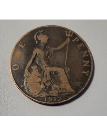 One penny bronze Georges V 1912 (188) — photo 2