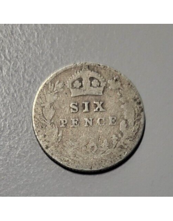 Six pence argent Victoria (195) — photo 2