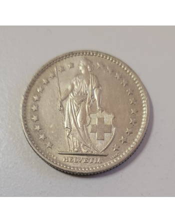 2 francs suisse cupronickel Helvetia debout 1970 (231) — photo 2